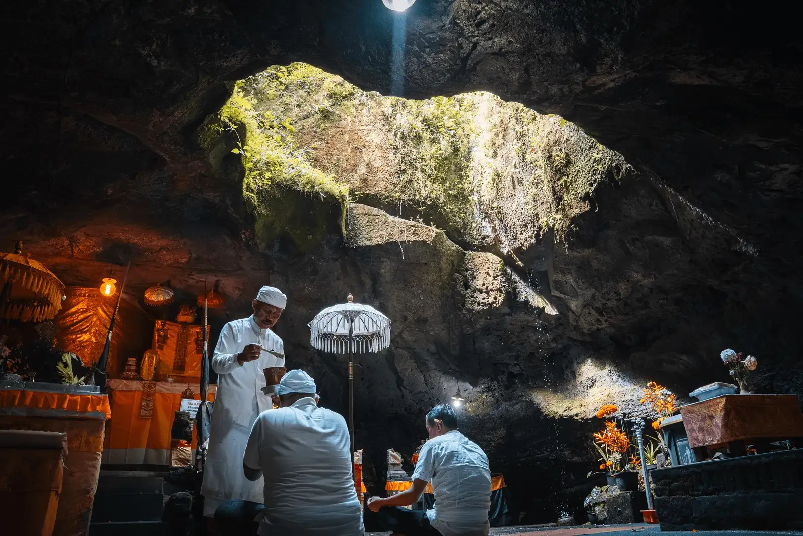 Blessing in the Holy Cave